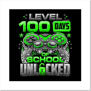 Level 100 Days Of School Unlocked Boys 100th Day Of School Posters and Art